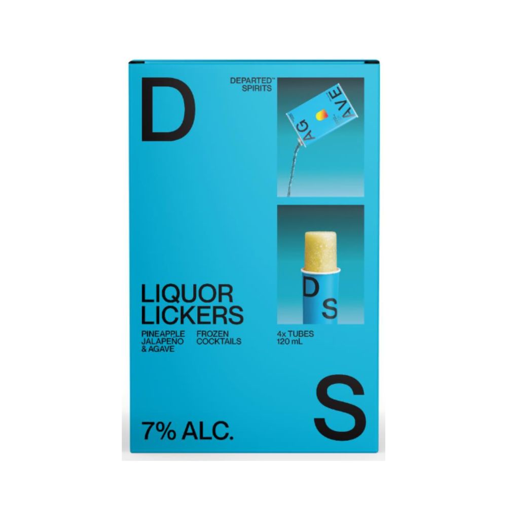 Departed Spirits Liquor Lickers Pineapple Jalapeno Agave 4 Pack