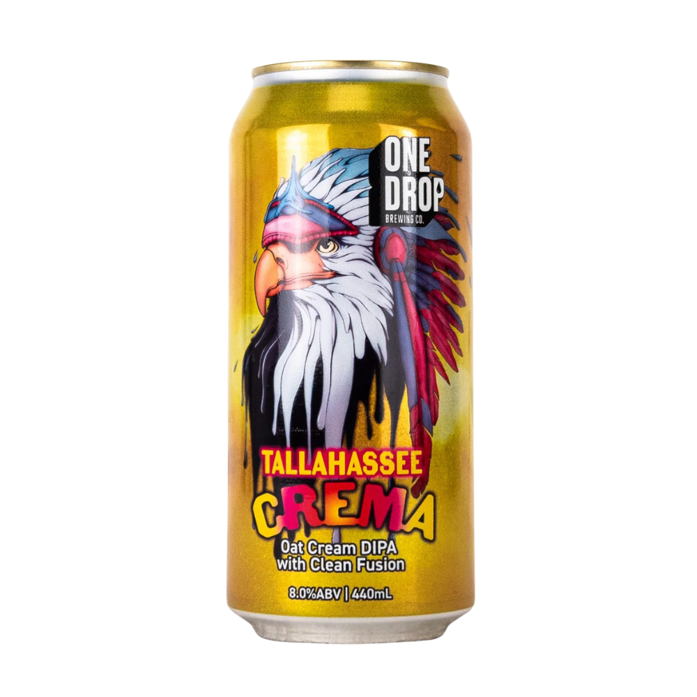One Drop Tallahassee Crema Oat Cream DIPA 440ml
