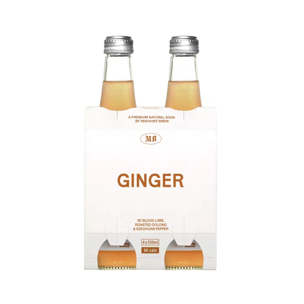 Mischief Brew Ginger Low Cal Soda 330ml