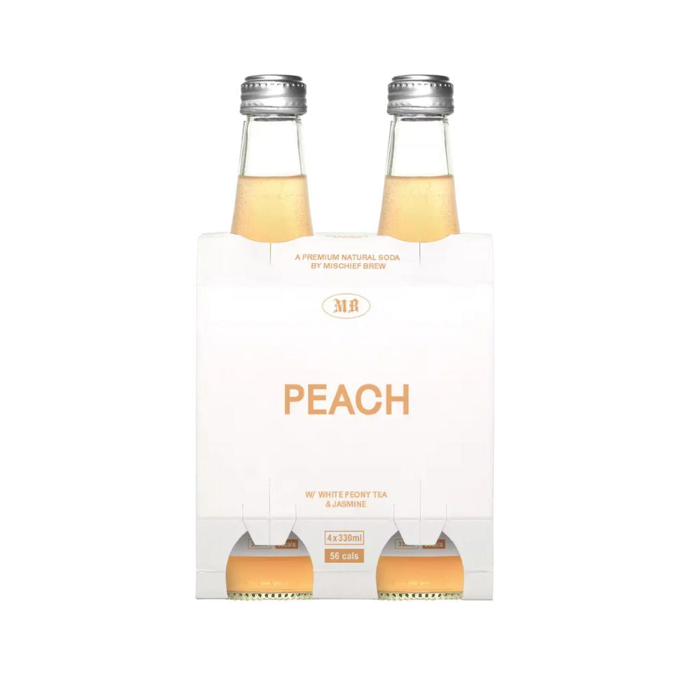 Mischief Brew Peach Low Cal Soda 330ml