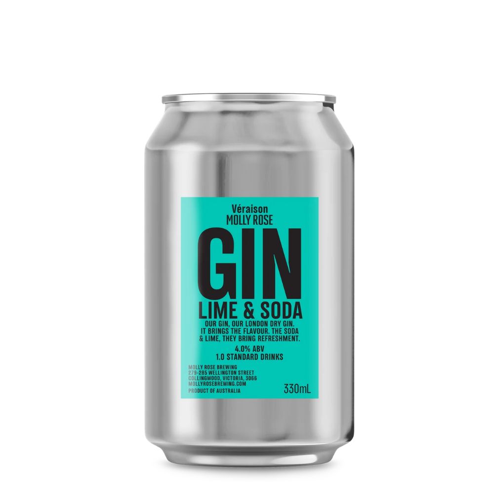 Molly Rose Veraison Gin, Lime & Soda