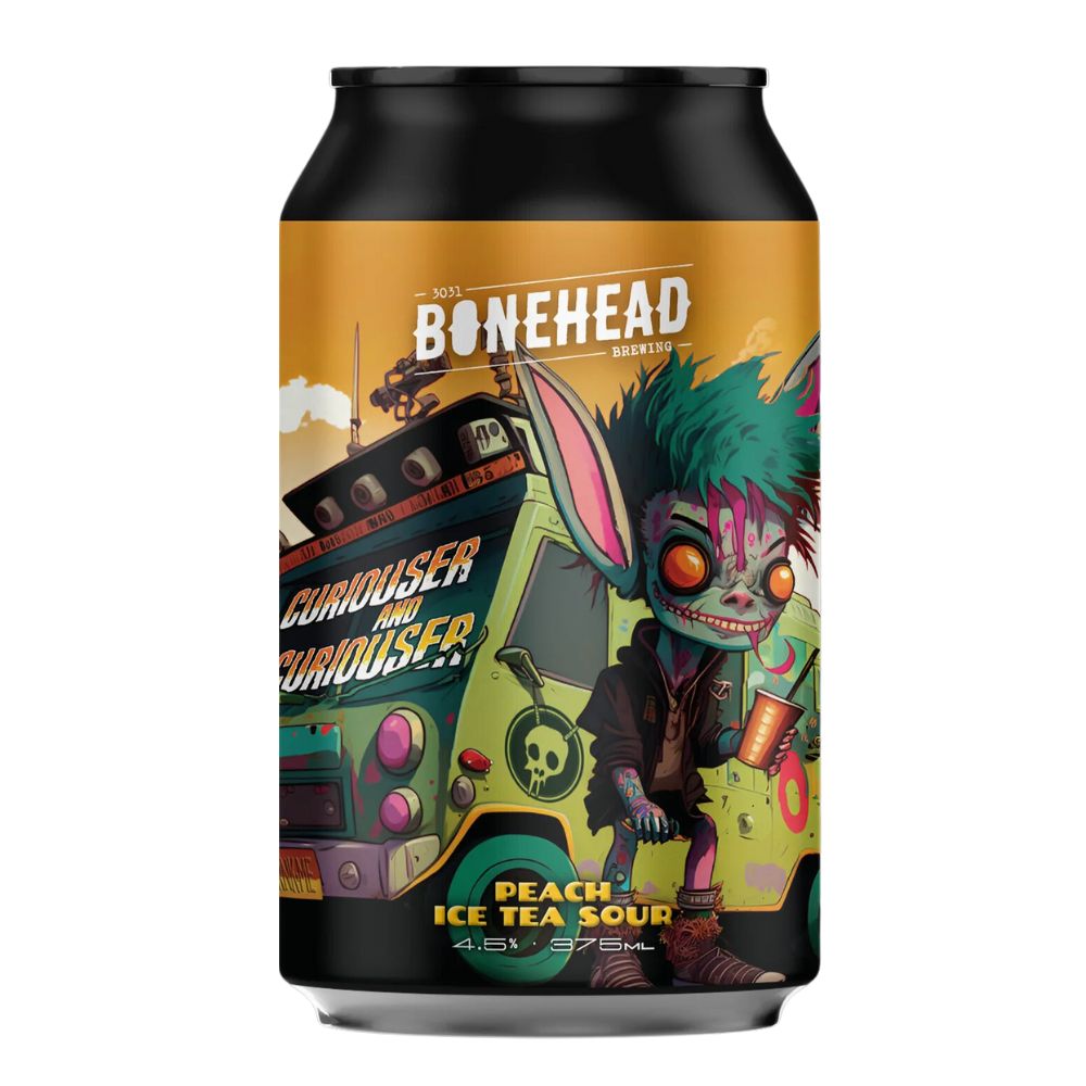 Bonehead Curiouser & Curiouser Peach Ice Tea Sour Beer 375ml