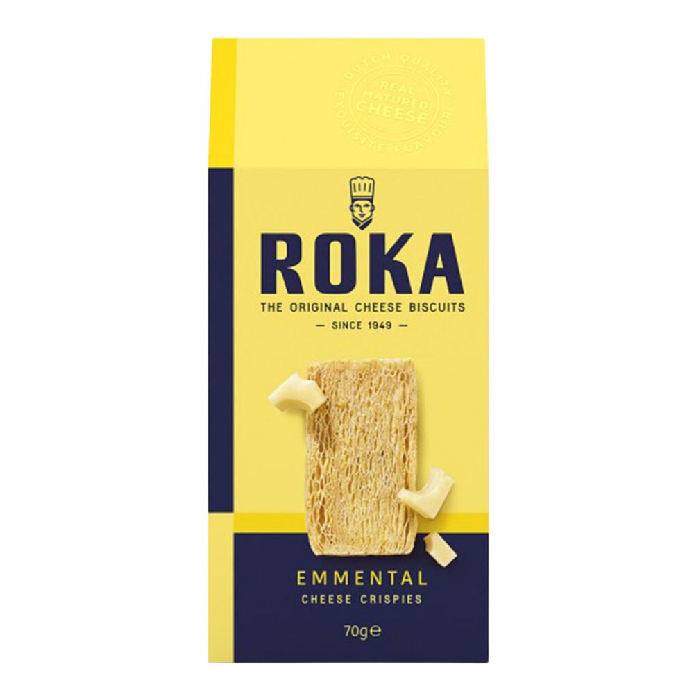 Roka Emmental Cheese Crispies 70g