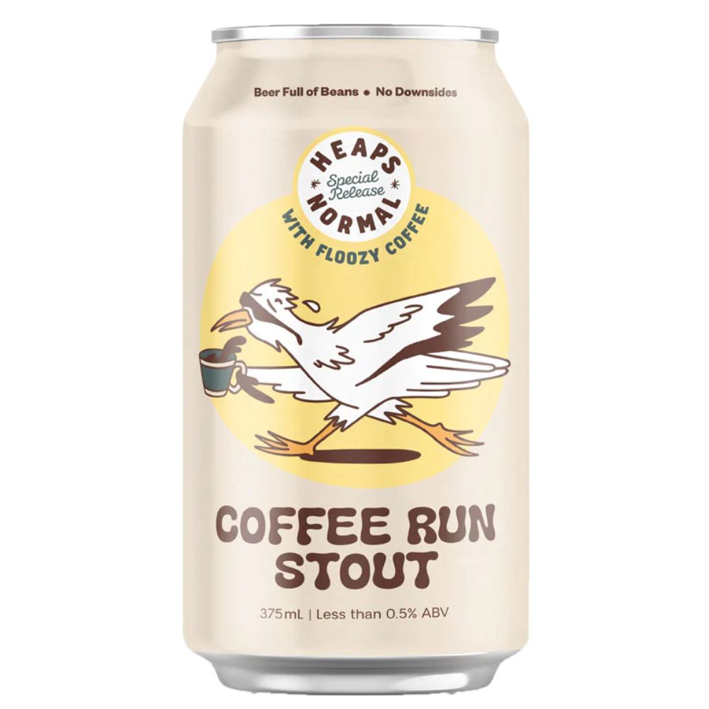 Heaps Normal Coffee Run Non Alc Stout 375ml