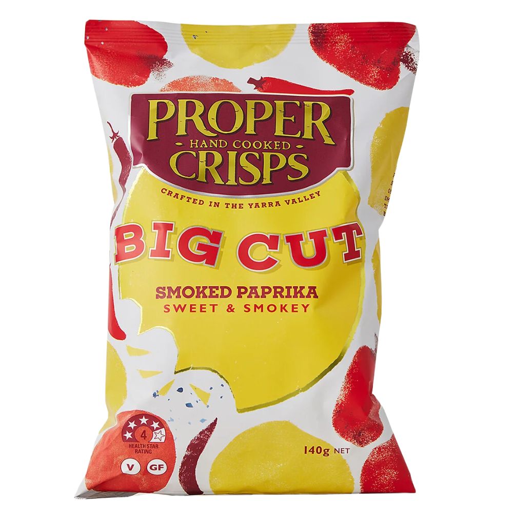 Proper Crisps Big Cut Smoked Paprika 140g