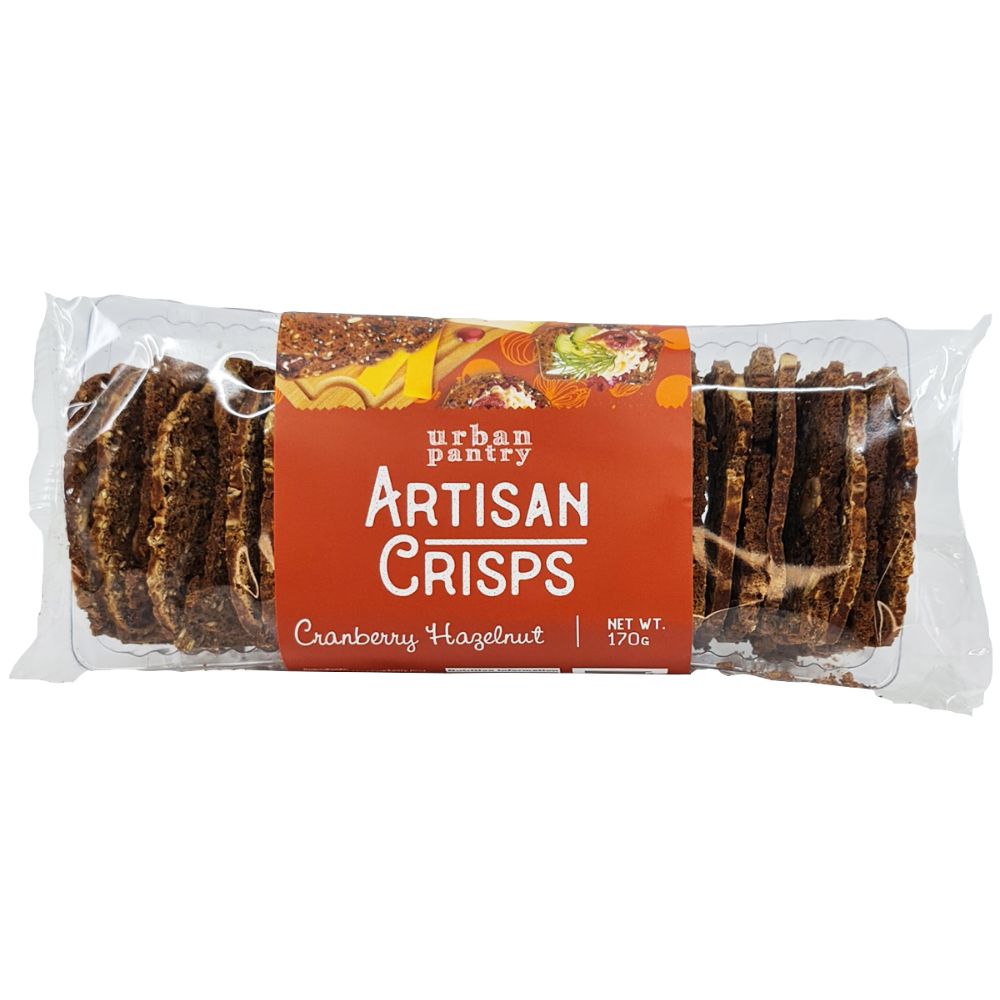 Urban Pantry Artisan Crisps Cranberry & Hazelnut 170g