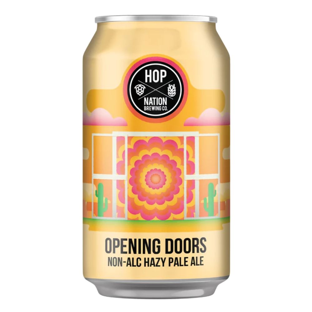 Hop Nation Opening Doors Non-Alc Hazy Pale Ale 375ml