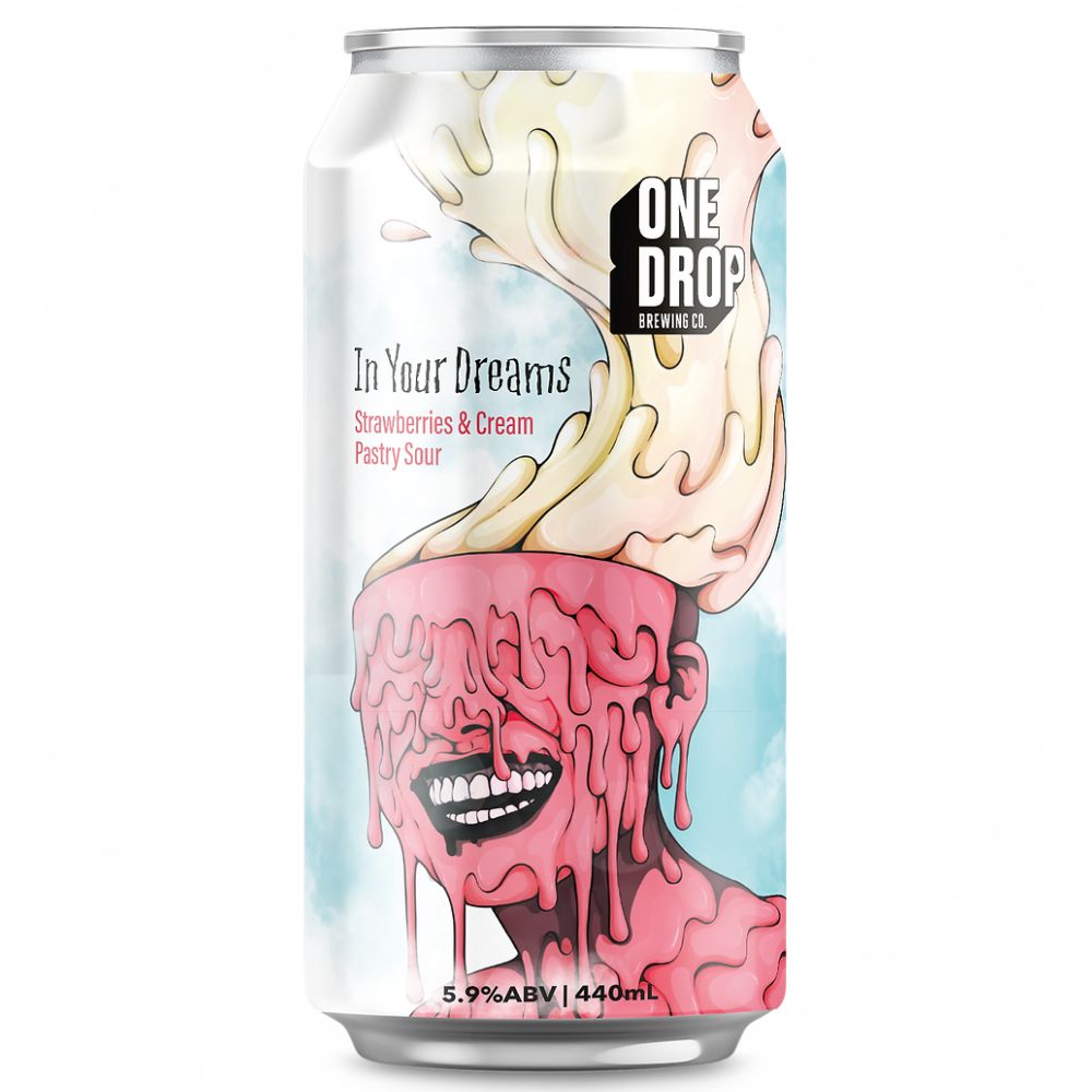 One Drop Brewing In Your Dreams Strawberries & Cream Pastry Sour 440ml