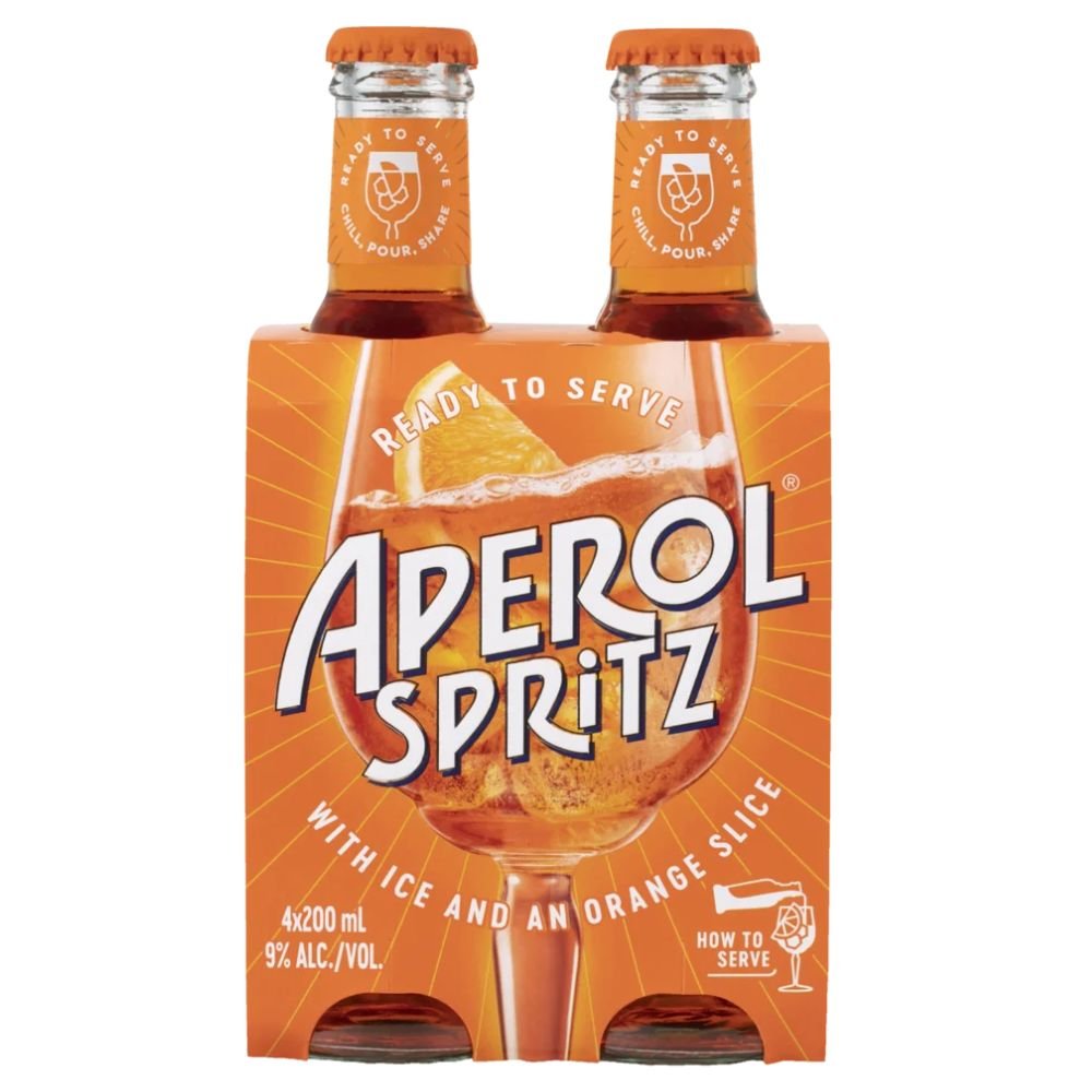 Aperol Spritz Bottles 200ml - Harold's Food and Liquor