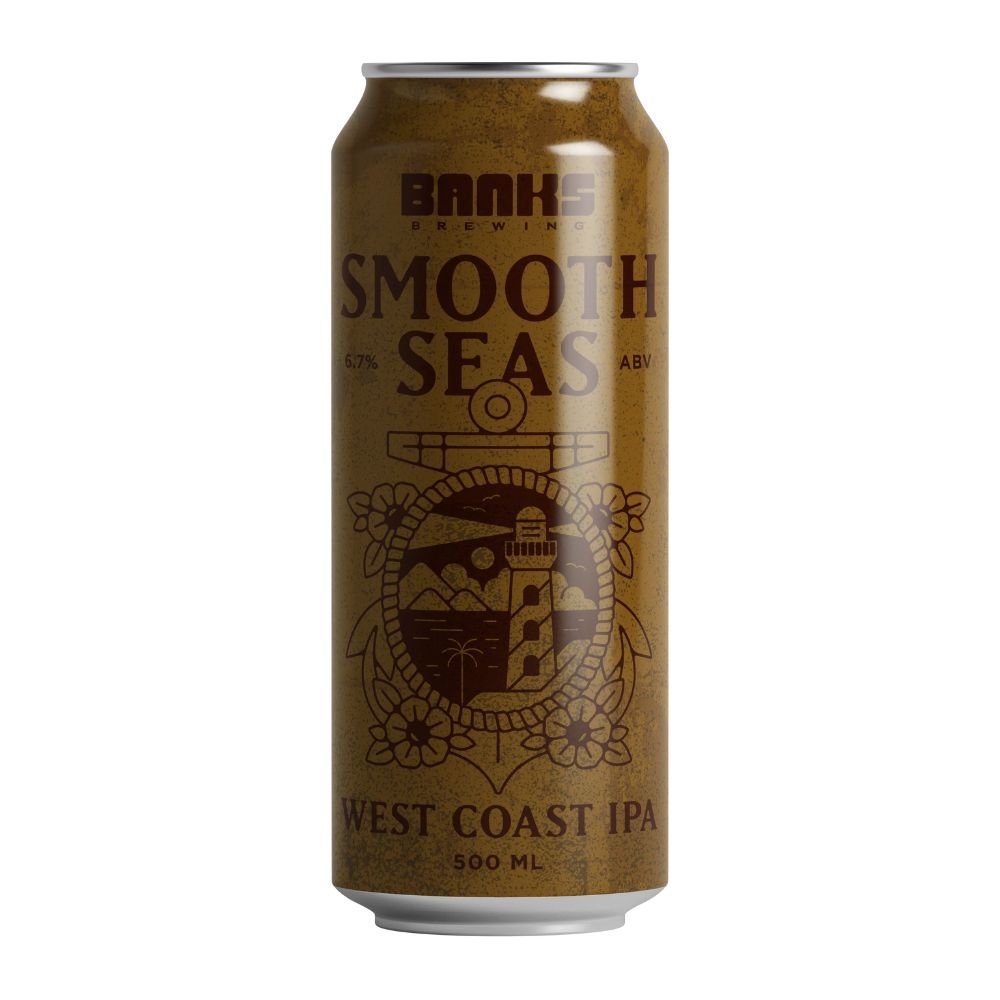 Banks Brewing Smooth Seas West Coast IPA 500ml - Harold's Food and Liquor