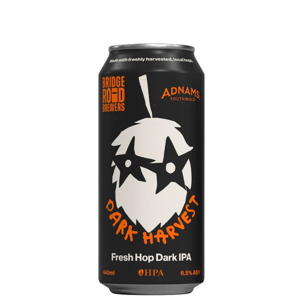 Bridge Road X Adnams Dark Harvest Fresh Hop Dark IPA 440ml - Harold's Food and Liquor