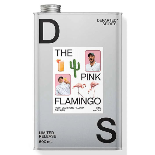 Departed Spirits Pink Flamingo Paloma 500ml - Harold's Food and Liquor