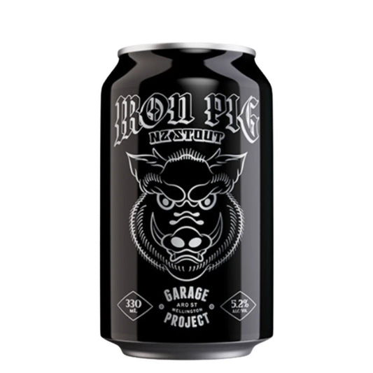 Garage Project Iron Pig NZ Stout 330ml - Harold's Food and Liquor