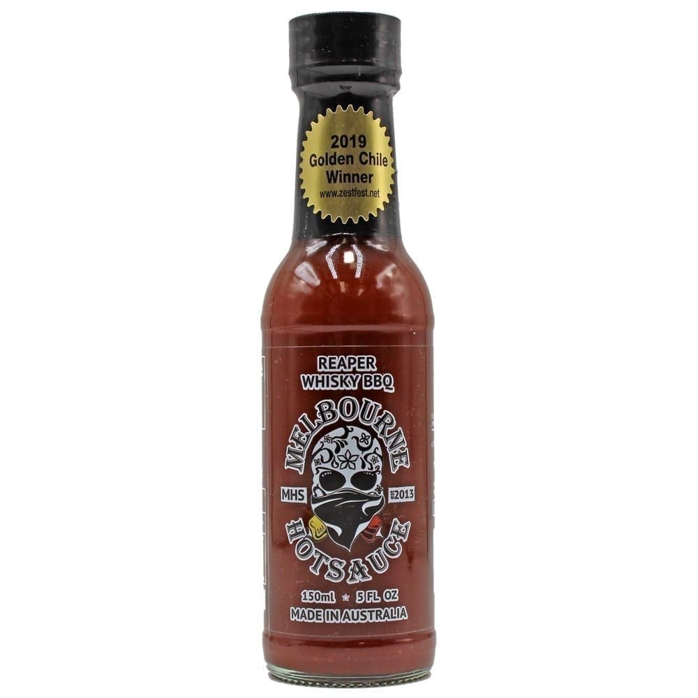 Melbourne Hot Sauce Reaper Whiskey BBQ Sauce 150ml - Harold's Food and Liquor