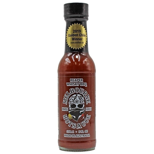 Melbourne Hot Sauce Reaper Whiskey BBQ Sauce 150ml - Harold's Food and Liquor