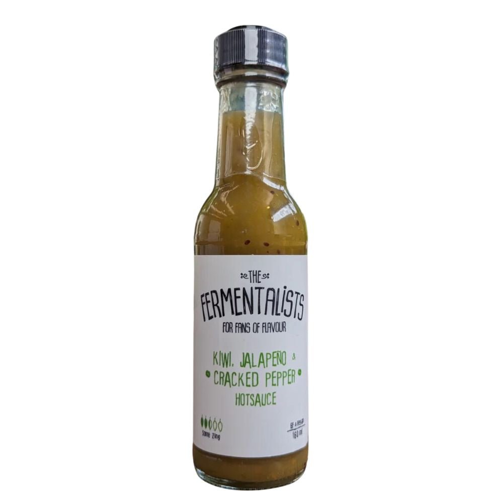 The Fermentalists Kiwi Jalapeno Cracked Pepper Hot Sauce 160ml - Harold's Food and Liquor