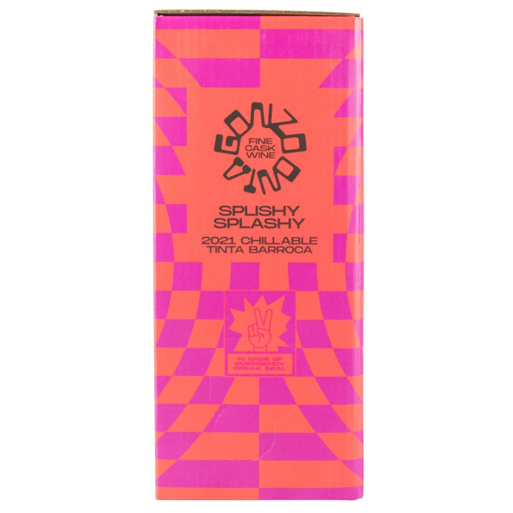 Gonzo Vino Splishy Splashy Tinta Barocca 2021 3ltr