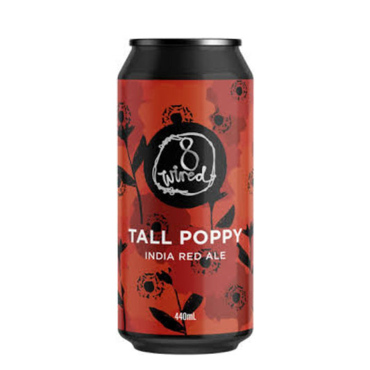 8 Wired Tall Poppy India Red Ale 440ml