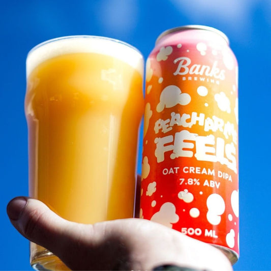Banks Brewing Peacharine Feels Oat Cream DIPA 500ml