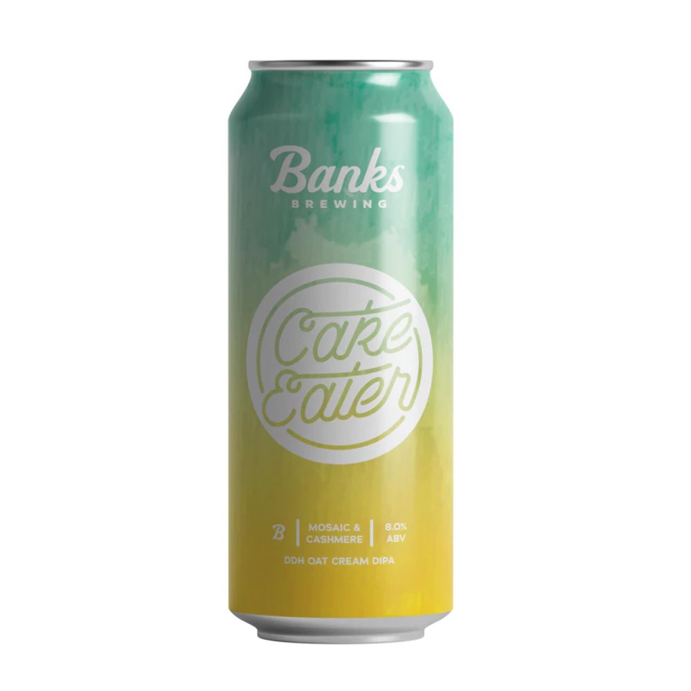 Banks Brewing Cake Eater Mosaic & Cashmere DDH Oat Cream DIPA 500ml