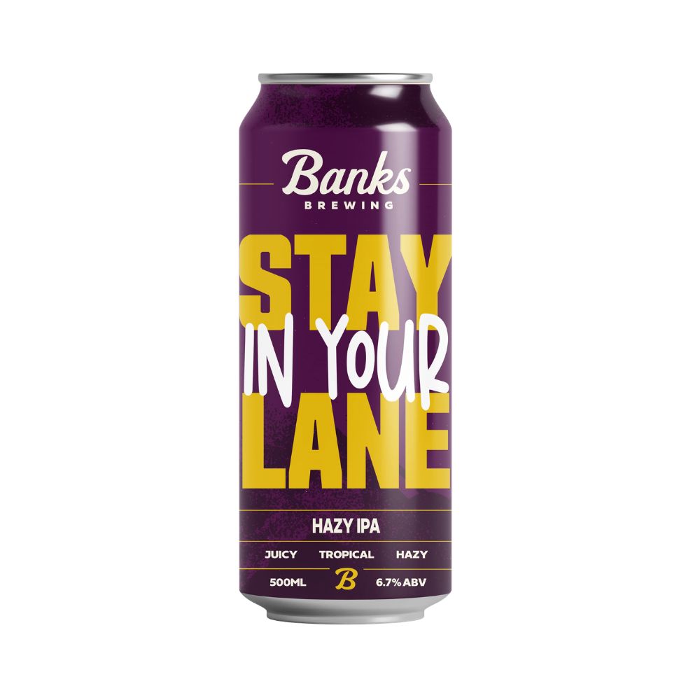 Banks Brewing Stay in Your Lane Hazy IPA 500ml