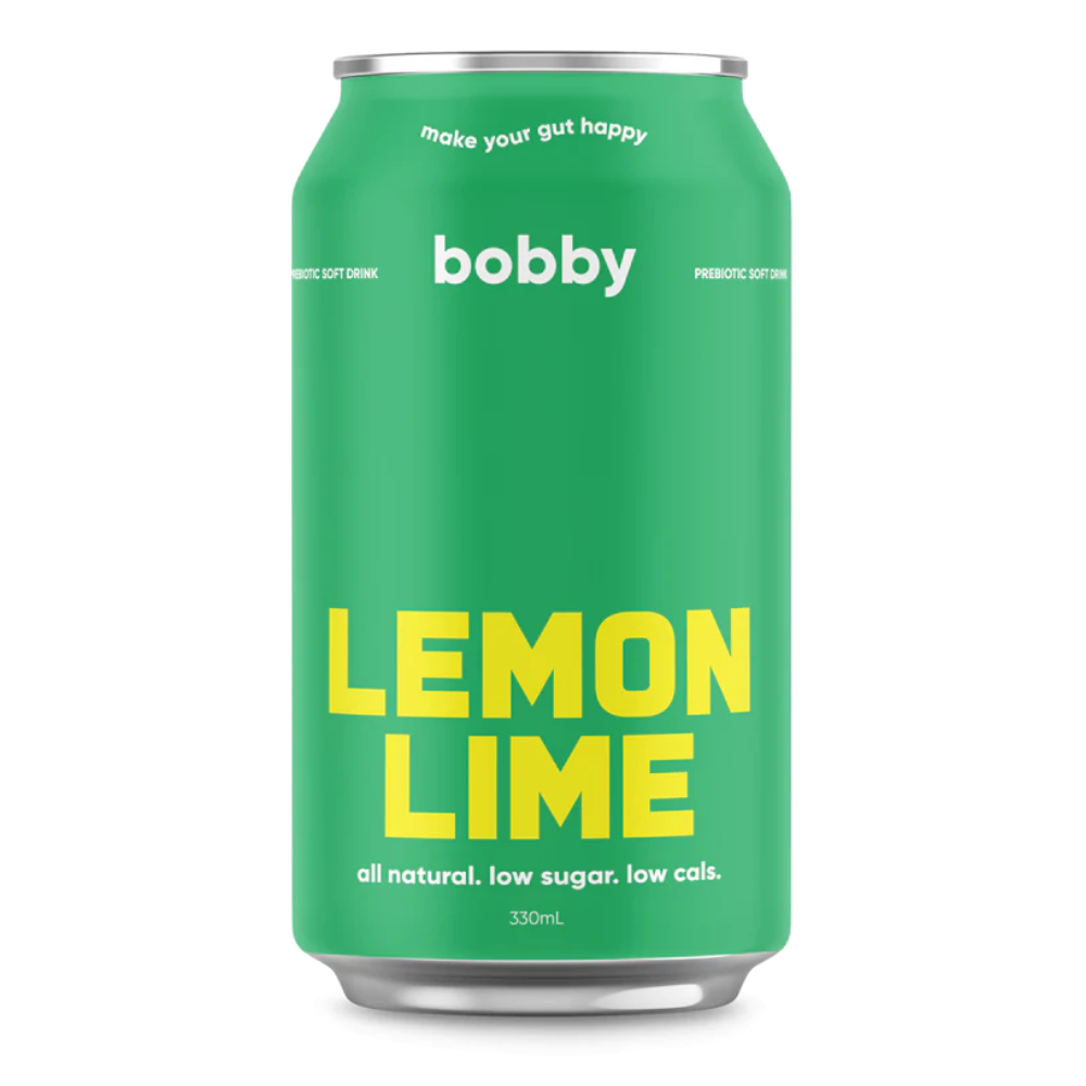 Bobby Lemon Lime Prebiotic Soft Drink 330ml