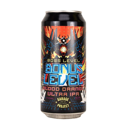 Garage Project Boss Level Bonus Level Blood Orange Ultra IPA 440ml