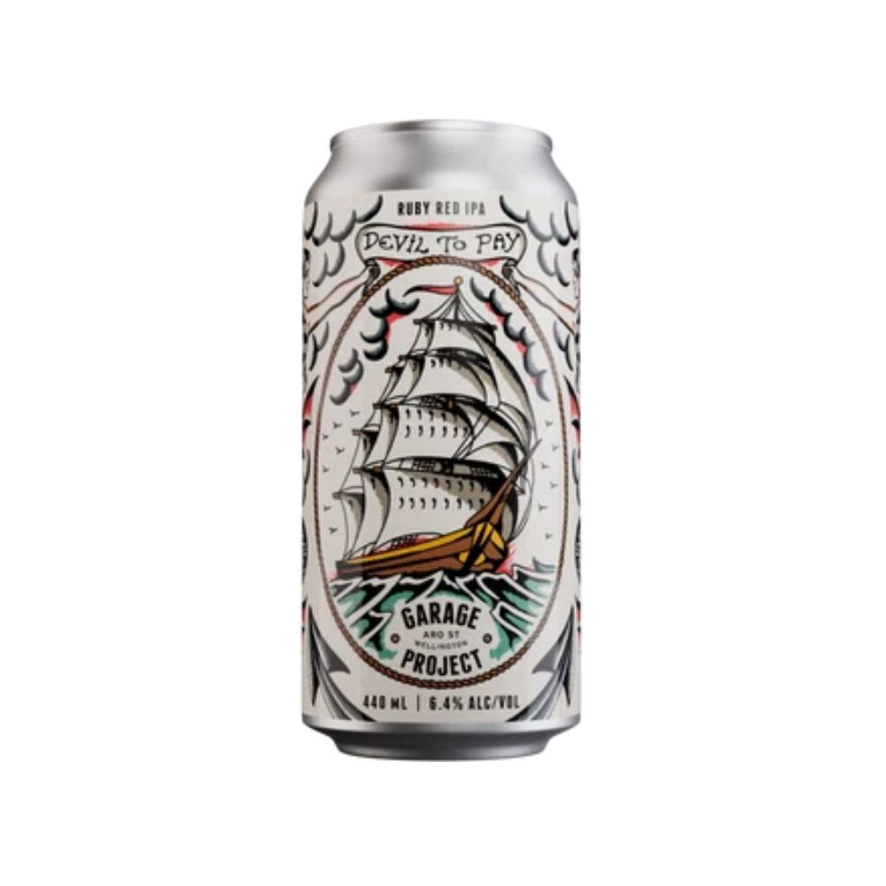 Garage Project Toughie Sticker #2 'Devil to Pay' Ruby Red IPA 440ml