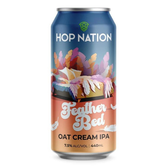 Hop Nation Feather Bed Oat Cream IPA 440ml