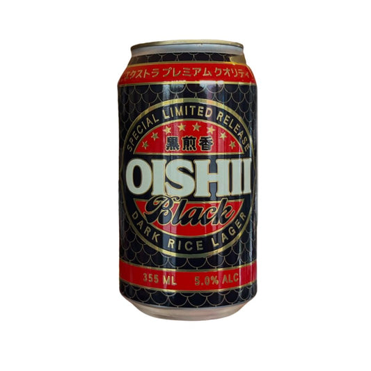 Oishii Black Dark Rice Lager 355ml