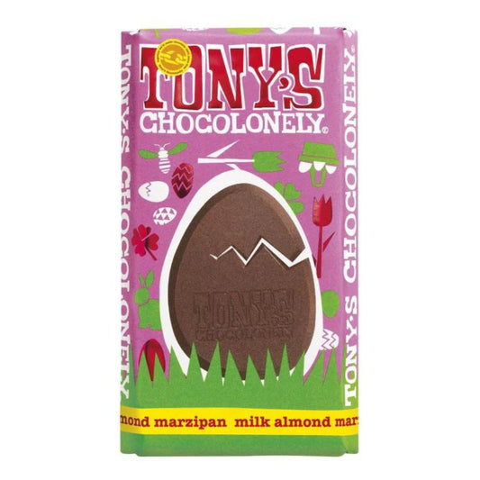 Tony's Milk Chocolate Marzipan Almond Easter Bar 180g