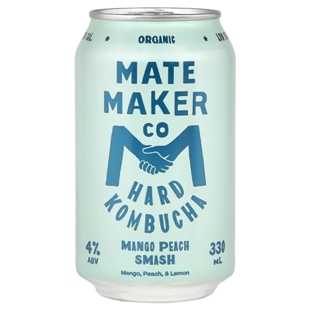 Mate Maker Co Mango Peach Smash Hard Kombucha