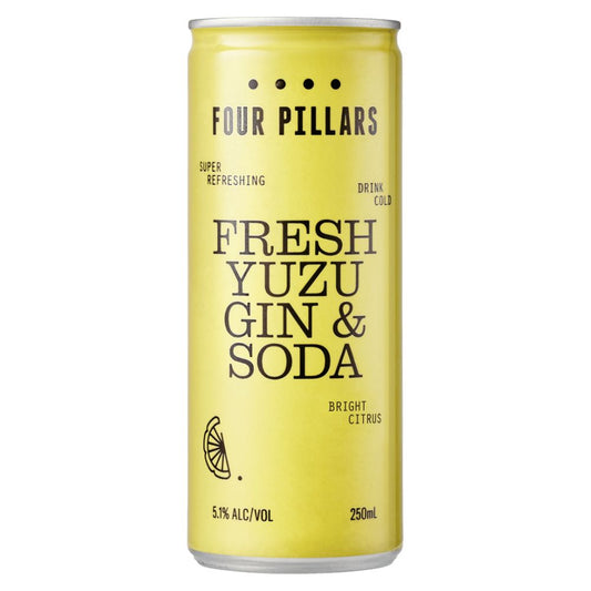 Four Pillars Fresh Yuzu Gin & Soda 250ml
