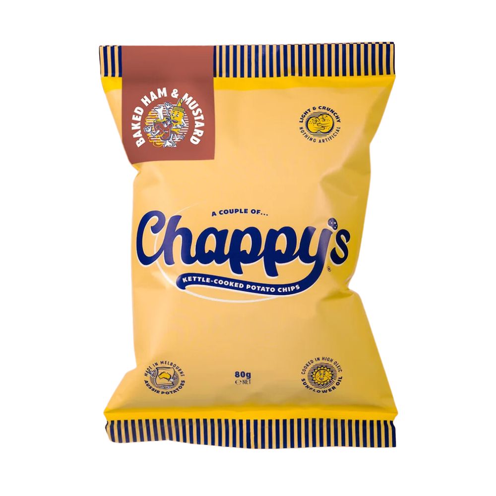 Chappy's Baked Ham & Mustard Chips 80g