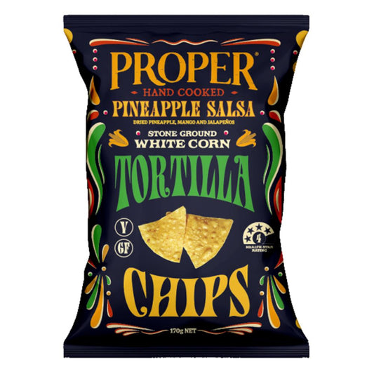 Proper Crisps Tortilla Pineapple Salsa Chips 150g