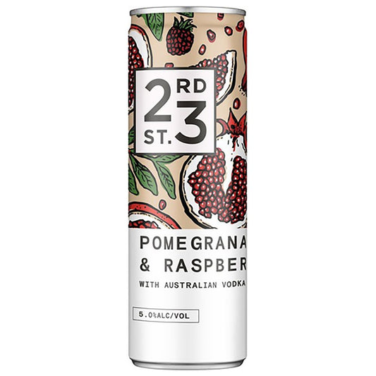 23rd St Pomegranate & Raspberry Vodka & Soda 300ml
