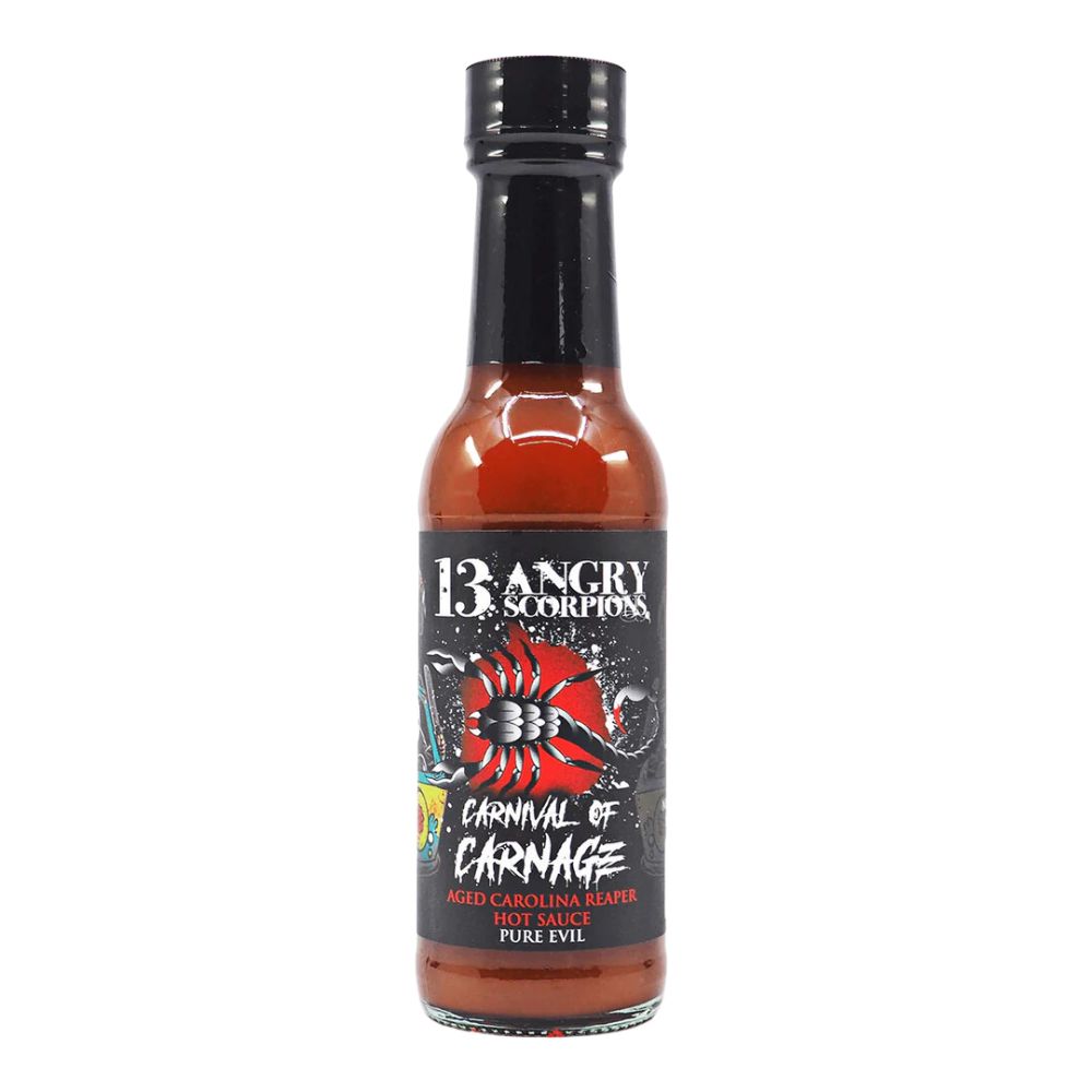 13 Angry Scorpions Carnival of Carnage Hot Sauce 150ml