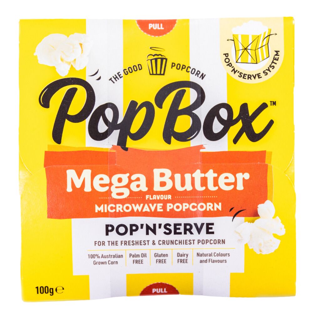 PopBox Mega Butter Popcorn 100g