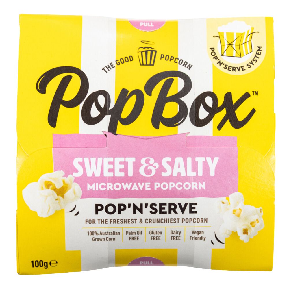 PopBox Sweet & Salty Popcorn 100g