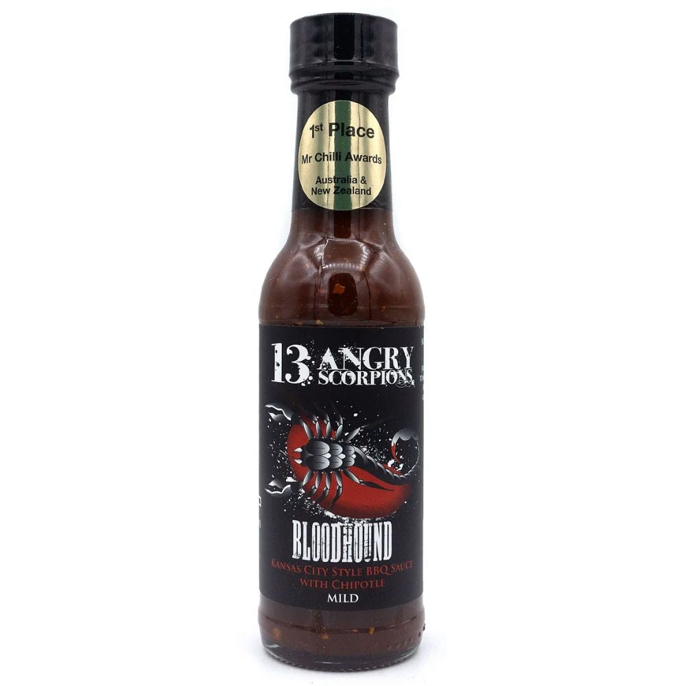 13 Angry Scorpions Bloodhound Hot Sauce 150ml