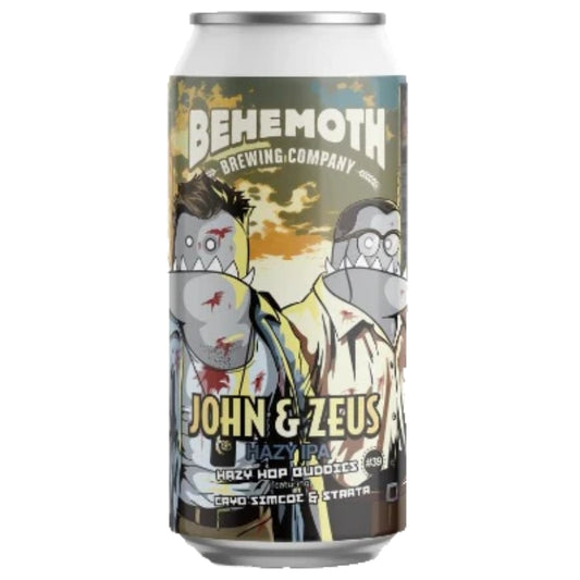 Behemoth Brewing John & Zeus Hazy Hop Buddies Hazy IPA 440ml