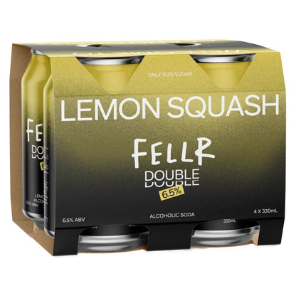 Fellr Double Lemon Squash Alcoholic Soda 330ml