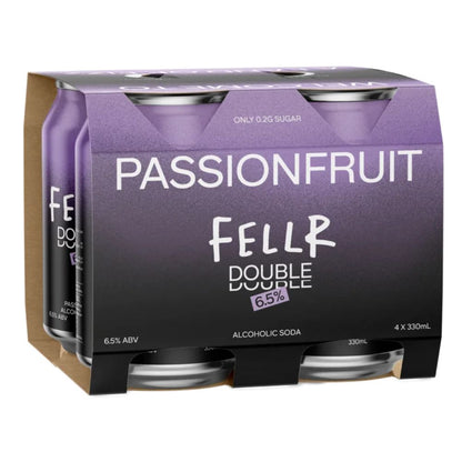 Fellr Double Passionfruit Alcoholic Soda 330ml