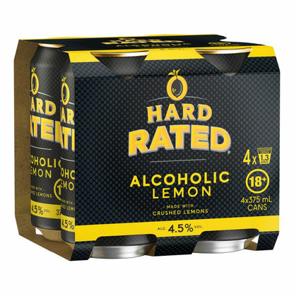 Hard Rated Alcoholic Lemon 375ml