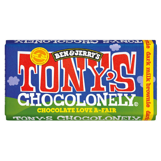 Tony's Chocolonely Dark Milk Chocolate with Brownie 180g