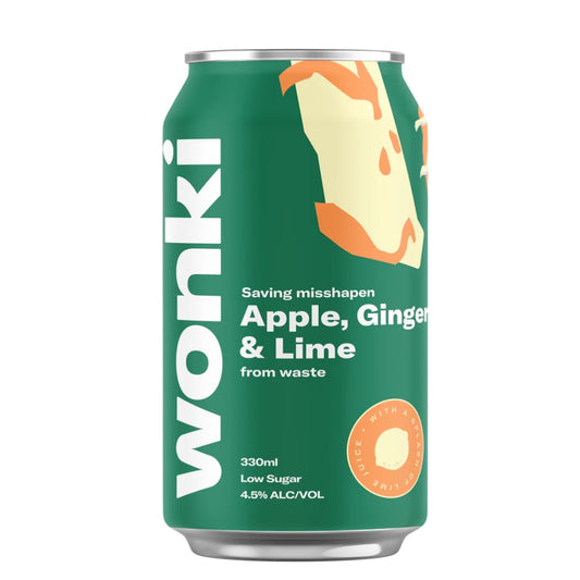 Wonki Apple Ginger & Lime Vodka Soda 330ml