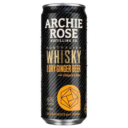 Archie Rose Australian Whisky & Dry Ginger Beer 330ml - Harold's Food and Liquor