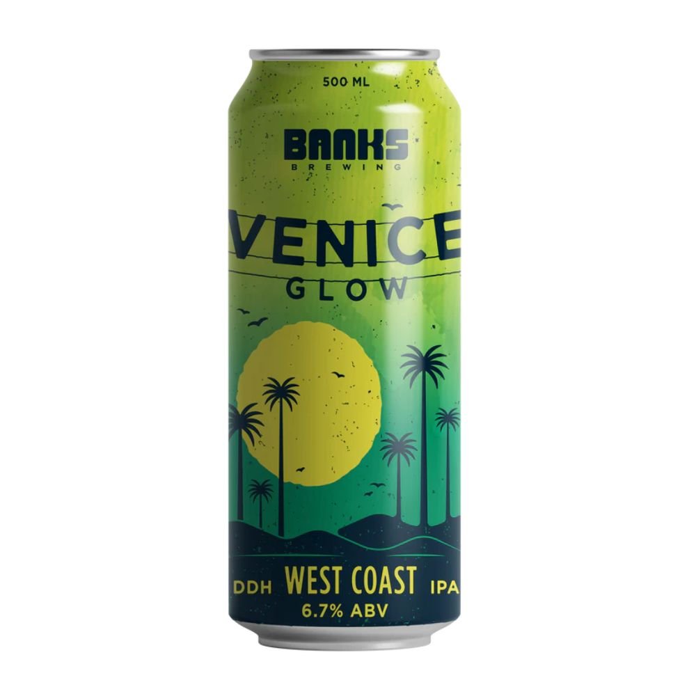 Banks Brewing Venice Glow DDH West Coast IPA 500ml - Harold's Food and Liquor