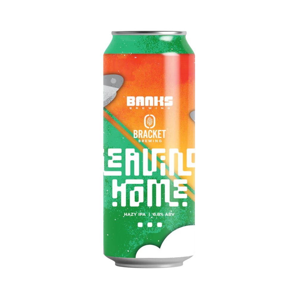 Banks Brewing X Bracket Brewing Leaving Home Hazy IPA 500ml - Harold's Food and Liquor