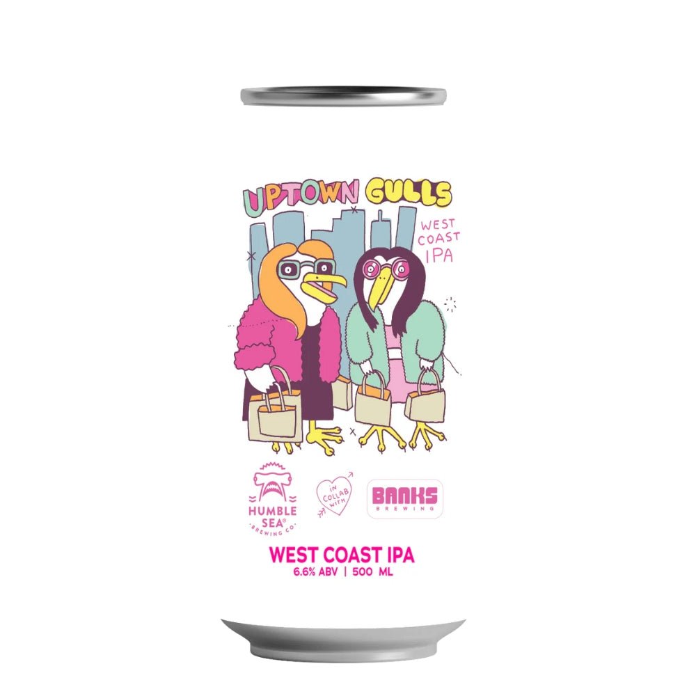 Banks Brewing x Humble Sea Uptown Gulls West Coast IPA 500ml - Harold's Food and Liquor